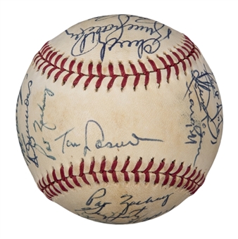 1978 National League All-Star Team Signed ONL Feeney Baseball With 27 Signatures Including Lasorda, Seaver, Stargell, and Rose (PSA/DNA)